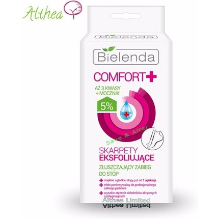 Носки Komfort Peeling Treatment Освежающий и восстанавливающий уход, Bielenda — фото 2