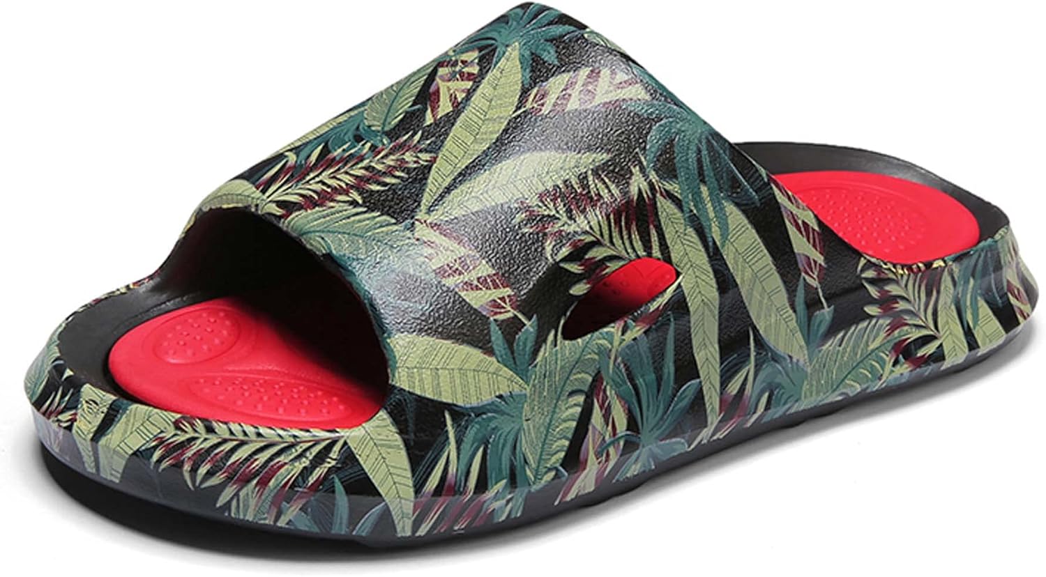 

Летние мужские тапочки сандалии пляжная обувь однотонные дышащие удобные противоскользящие износостойкие модные шлепанцы Generic, черный