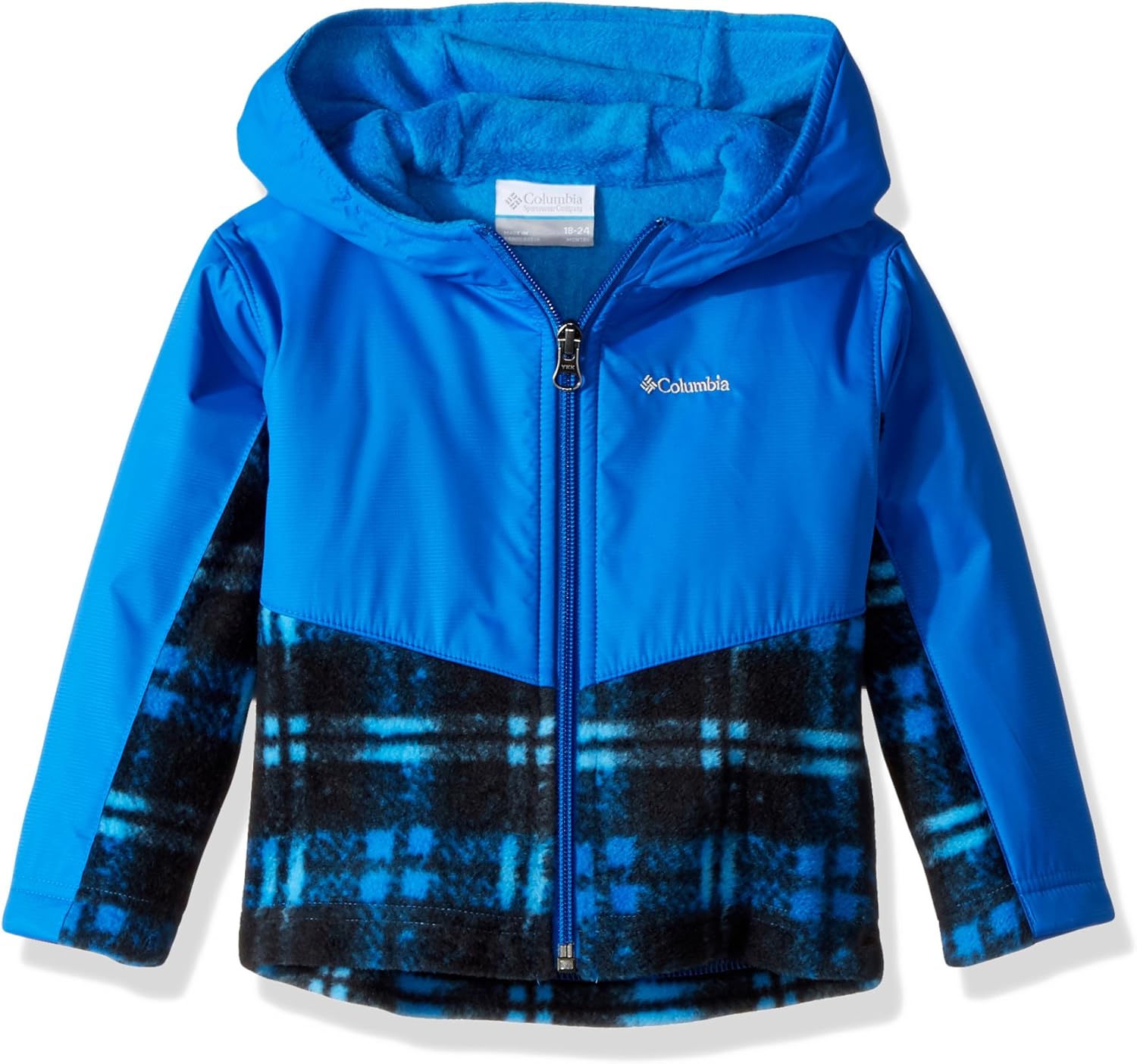 

Толстовка Columbia baby-boys Steens Mt Overlay, Super Blue Lumberjack Plaid