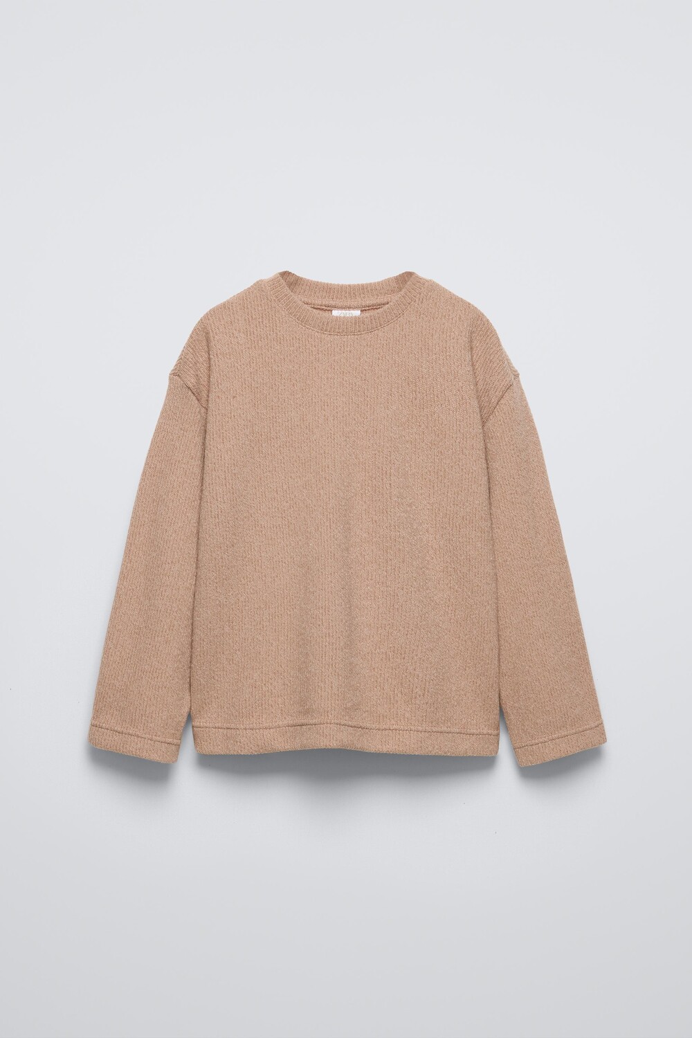 

Футболка из ткани Soft Touch ZARA, бежевый