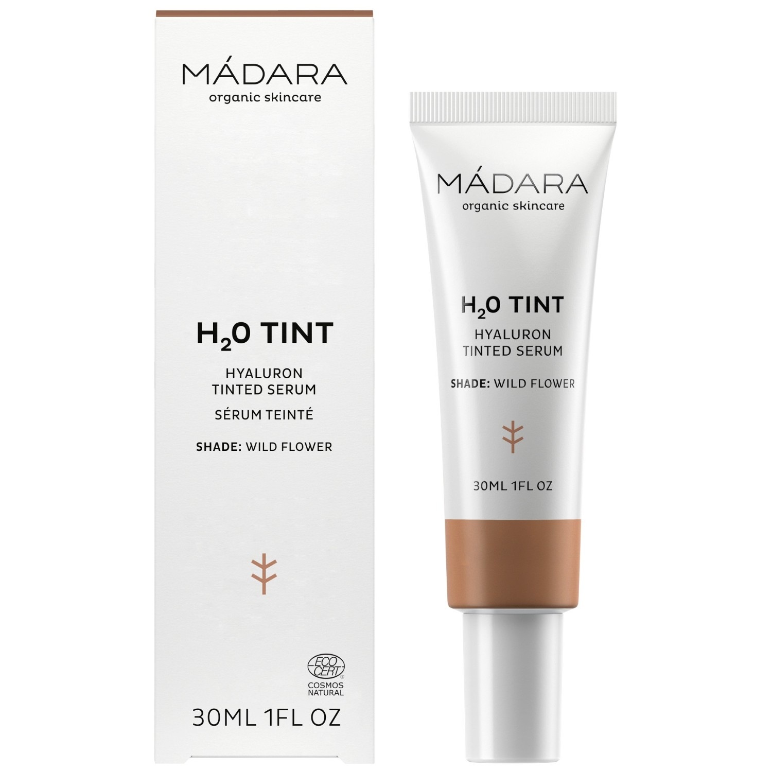 Сыворотка Mádara — Дневной h2o tint getöntes hyaluron-serum Madara, 4 wild flower, объем, 30 мл — фото 2