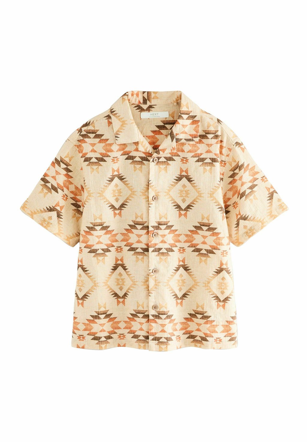 

Рубашка SHORT SLEEVE REGULAR FIT Next, бежевый