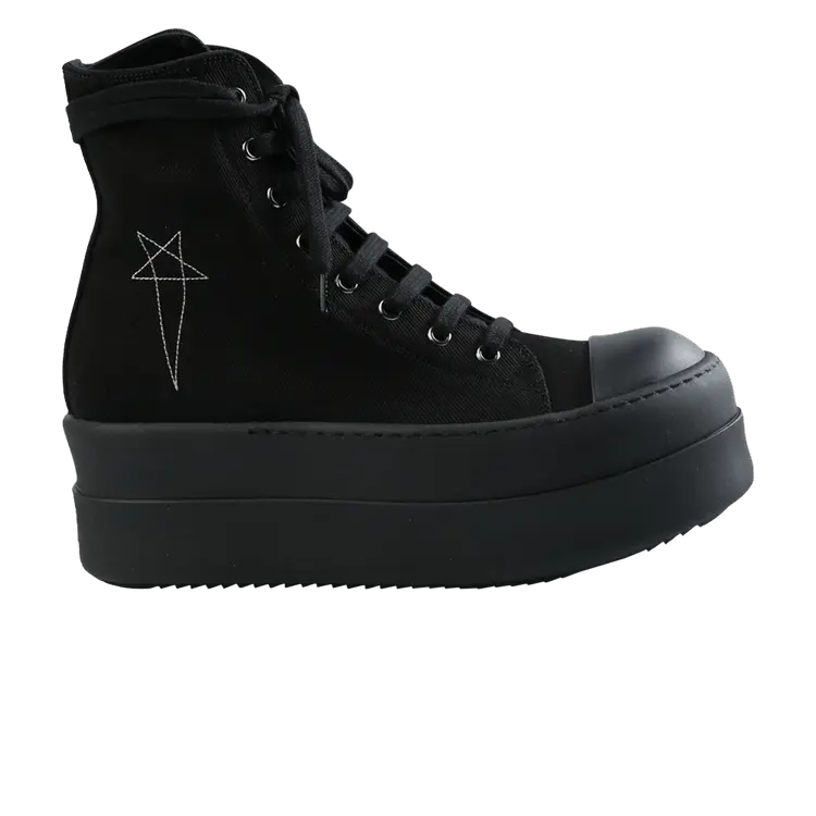 Кроссовки Rick Owens Rick Owens Wmns DRKSHDW Hollywood Double Bumper High 'Black Pearl', черный
