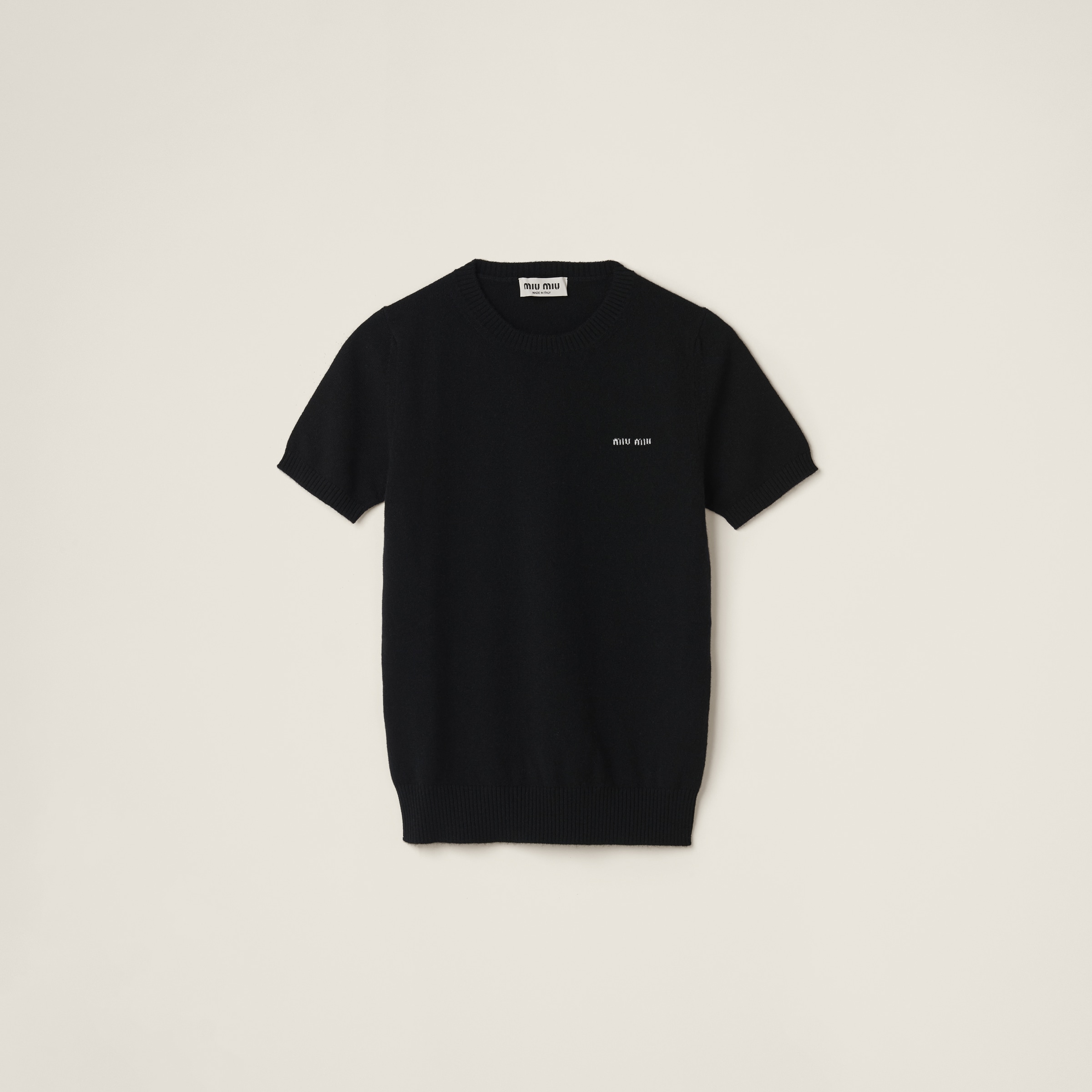 

Кашемировый свитер MIU MIU, черный