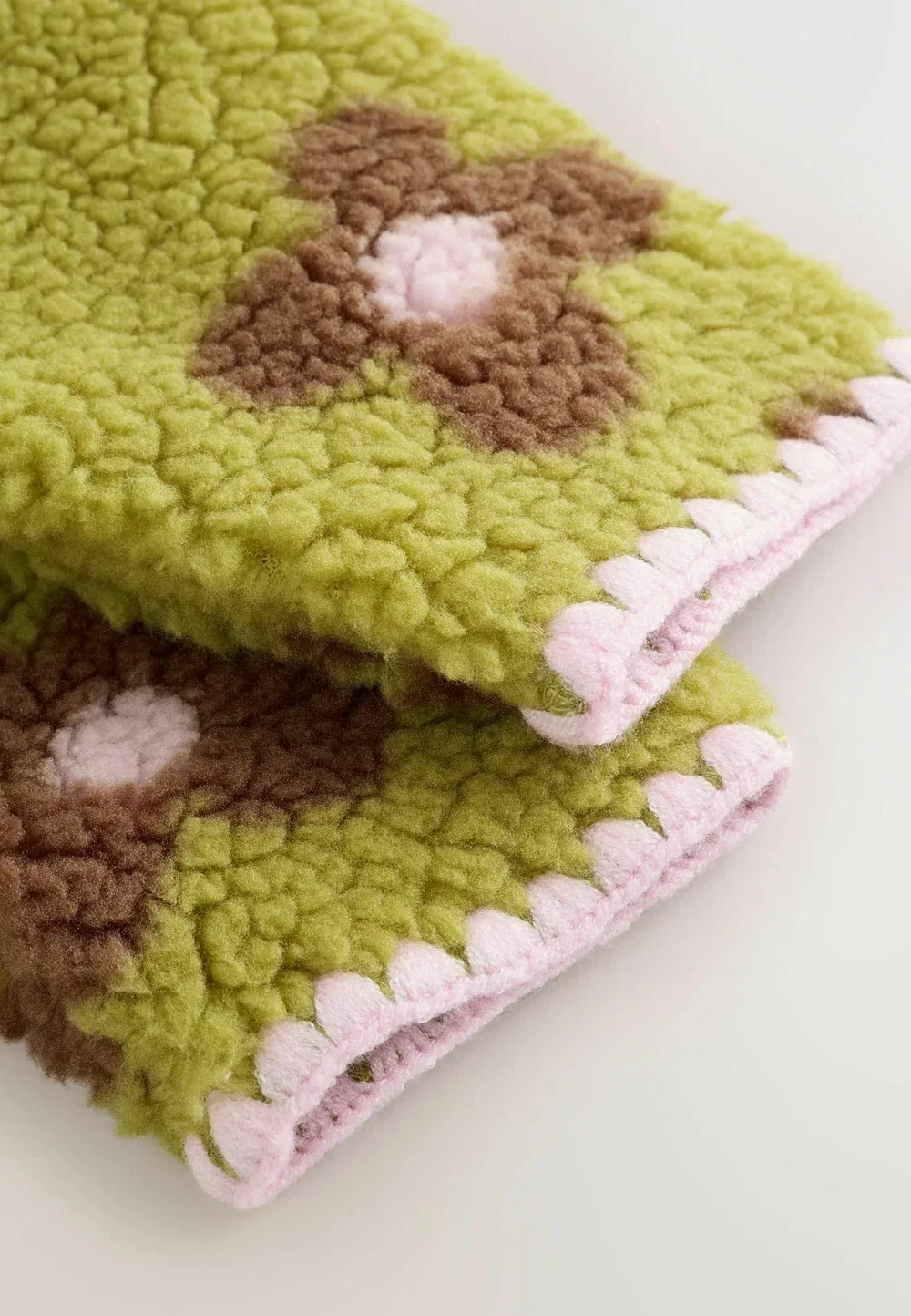 Куртка стандартного кроя - детская куртка - флисовая куртка Next, Citrine Floral Borg Button Through — фото 4