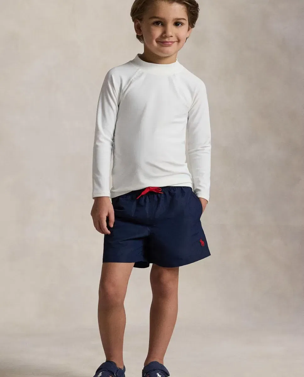 Детские плавки для мальчиков с принтом Polo Ralph Lauren, Azul Marino