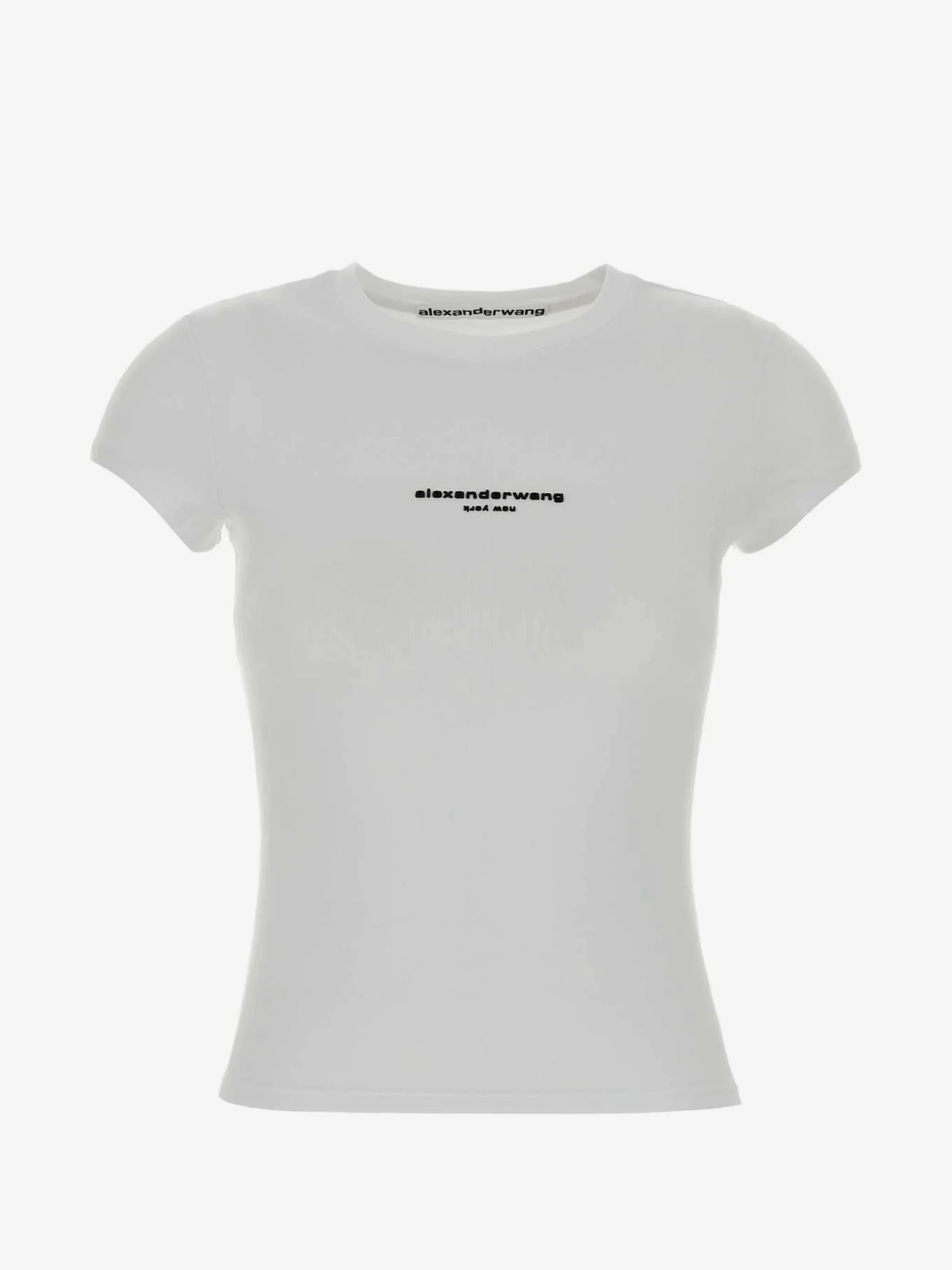 Футболка Alexander Wang с логотипом, белый