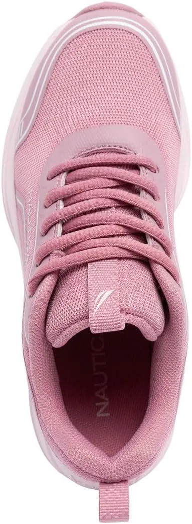 Детские кроссовки для девочек с металлическим эффектом Nautica, Mauve Blush — фото 4