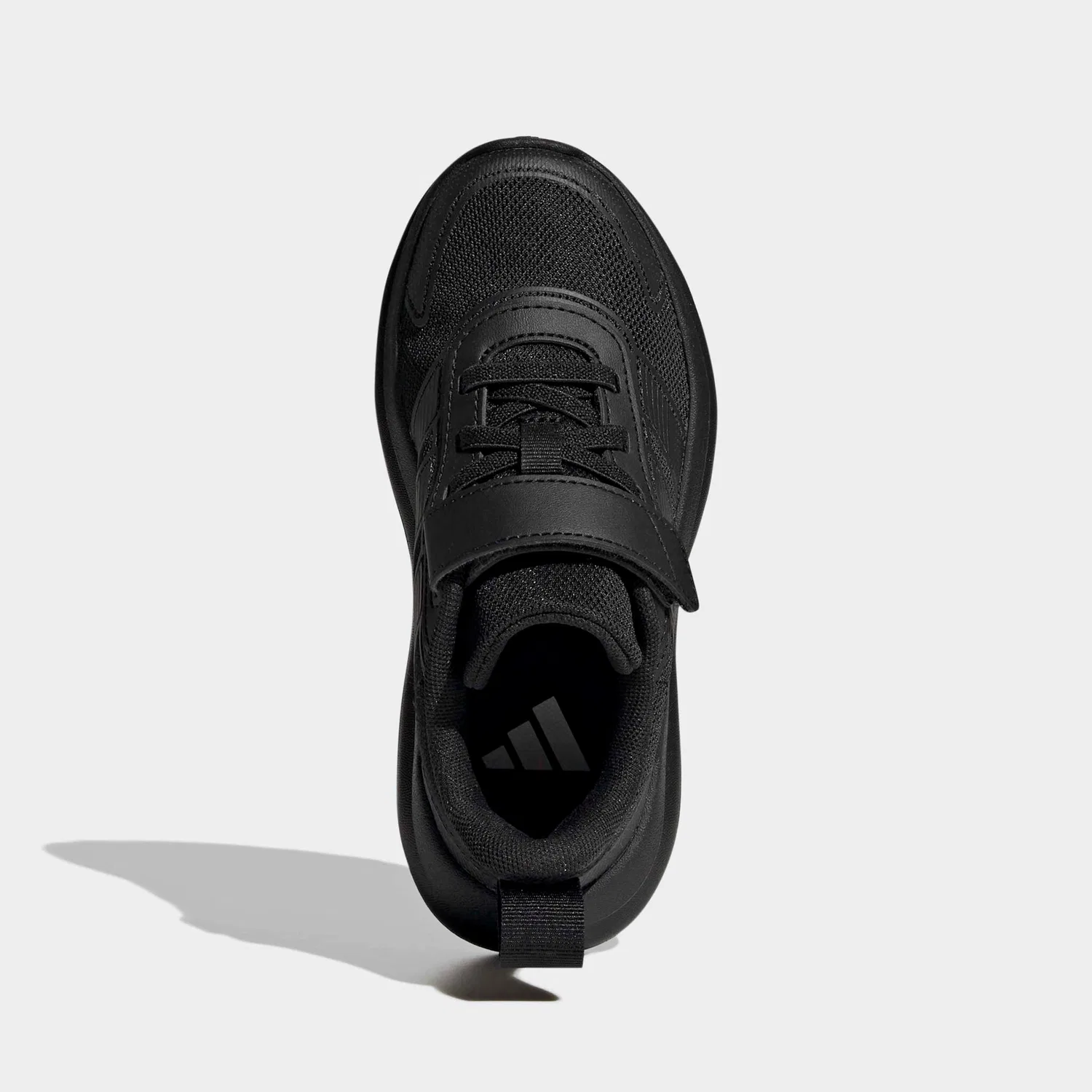 Детские кроссовки с эластичными шнурками и липучкой Adidas, Black — фото 3