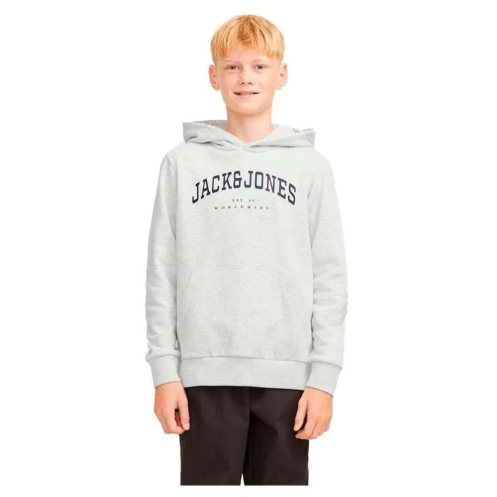 Детское худи для мальчиков с принтом Caleb Varsity Jack & jones, White