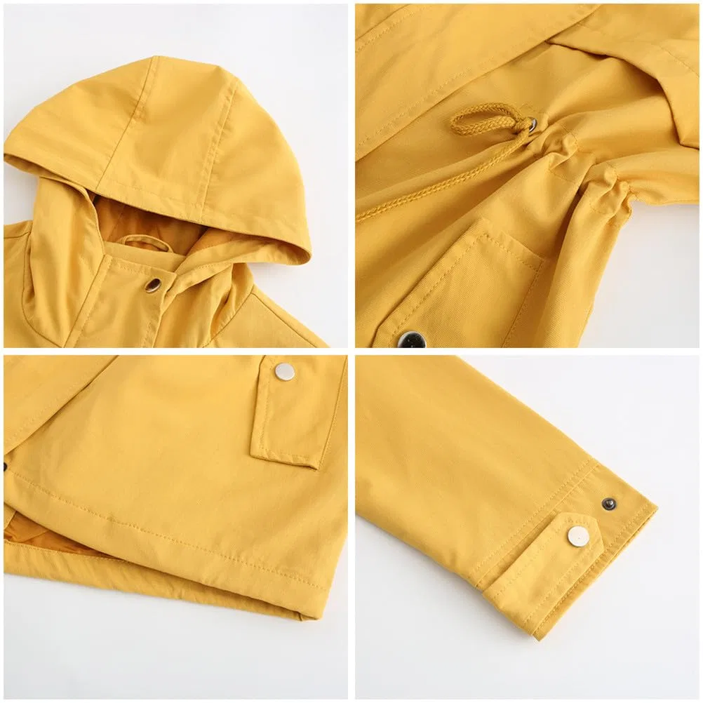 Женская ветровка с принтом камуфляж, модель Military Jacket, Giallo — фото 4