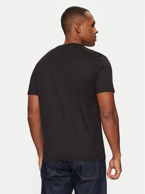 Футболка regular fit Smooth Cotton T-Shirt Calvin Klein, черный — фото 3