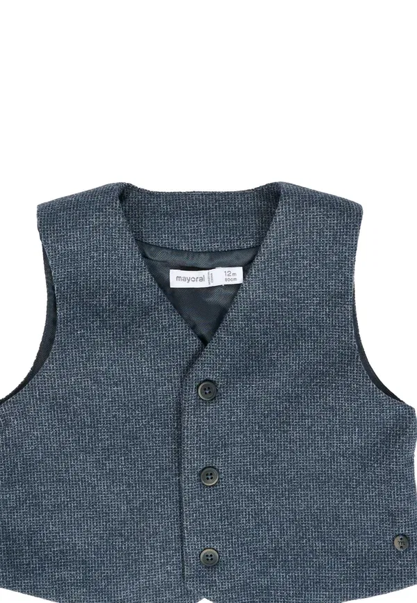 Жилет из хлопка Waistcoat Mayoral, синий — фото 3
