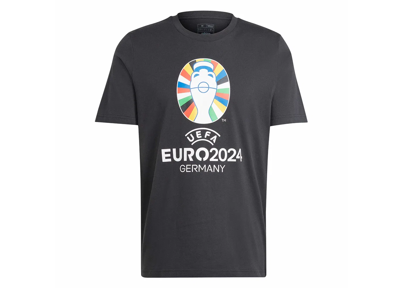 Мужская футболка с принтом Emblem Adidas, Black