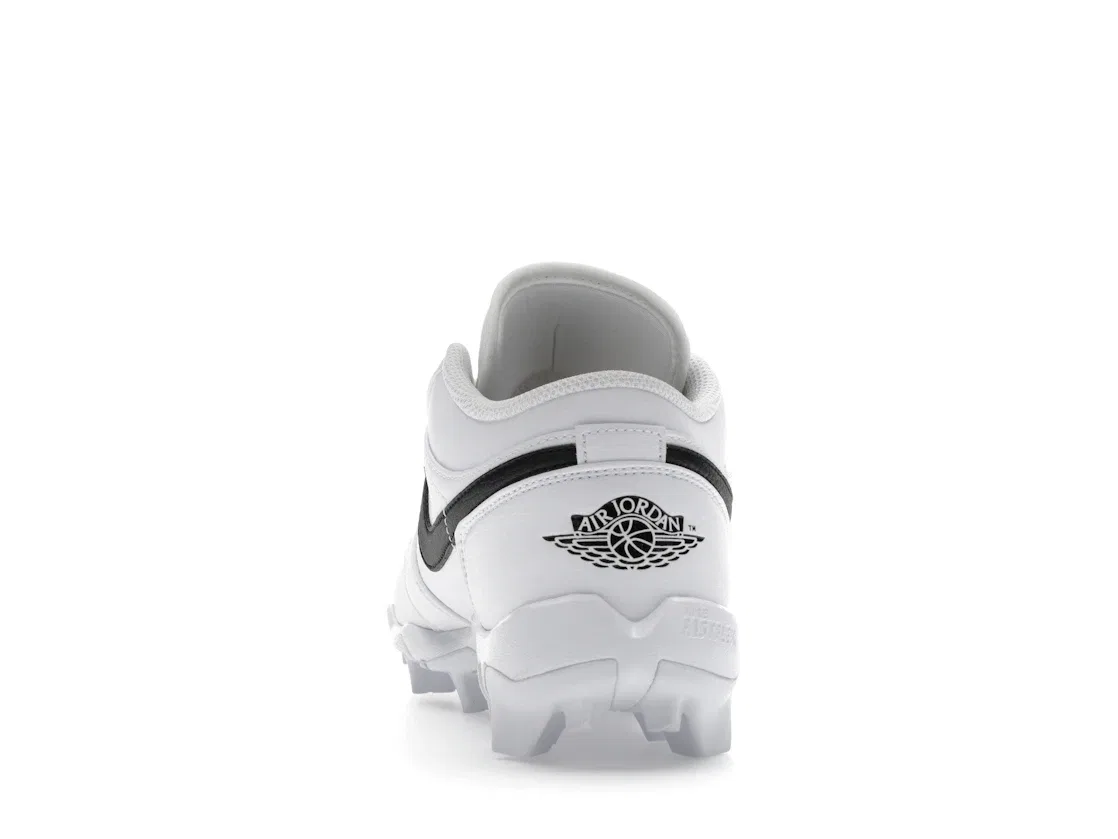 Детские бутсы Jordan 1 Low Cleat Jordan, White/Black/Black — фото 4