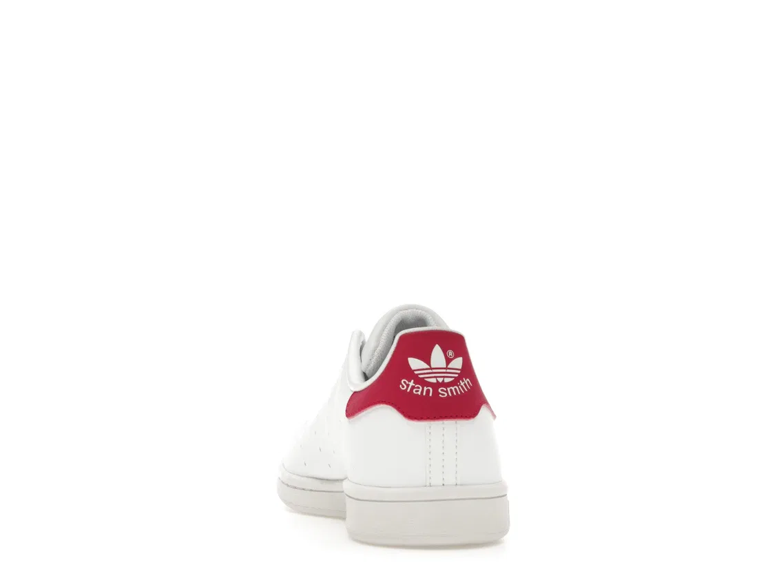 Детские кроссовки Lifestyle с перфорированным верхом Adidas Stan Smith, Cloud White Cloud White Bold Pink — фото 4