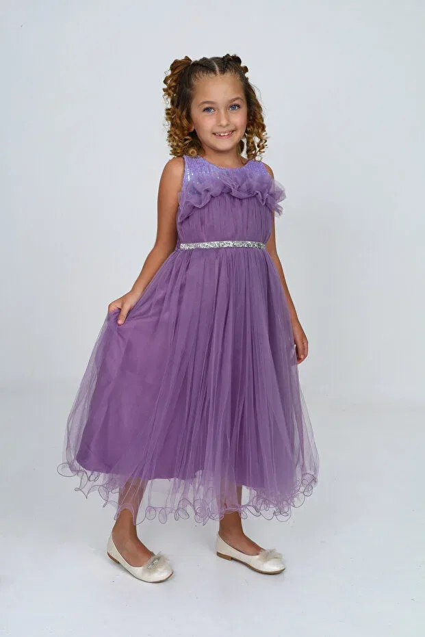 Детское платье для девочек хлопковое Design Jannock, Lilac