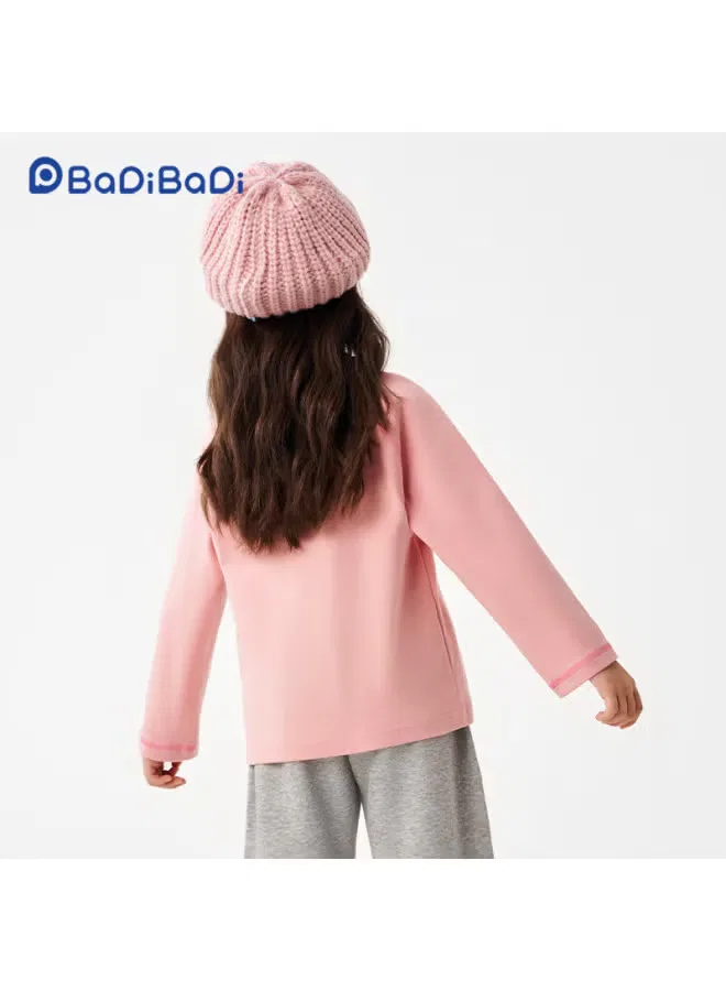 Футболка с длинным рукавом Badibadi, розовый