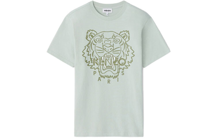 

Футболка мужская пыльно-зеленая Kenzo, зеленый