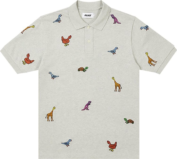

Поло Palace Animals Polo 'Grey', серый