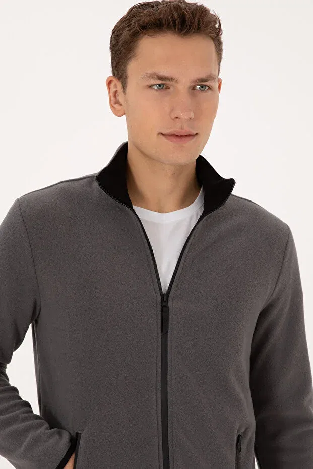 Мужской кардиган с длинным рукавом U.S. Polo Assn., Gray — фото 2