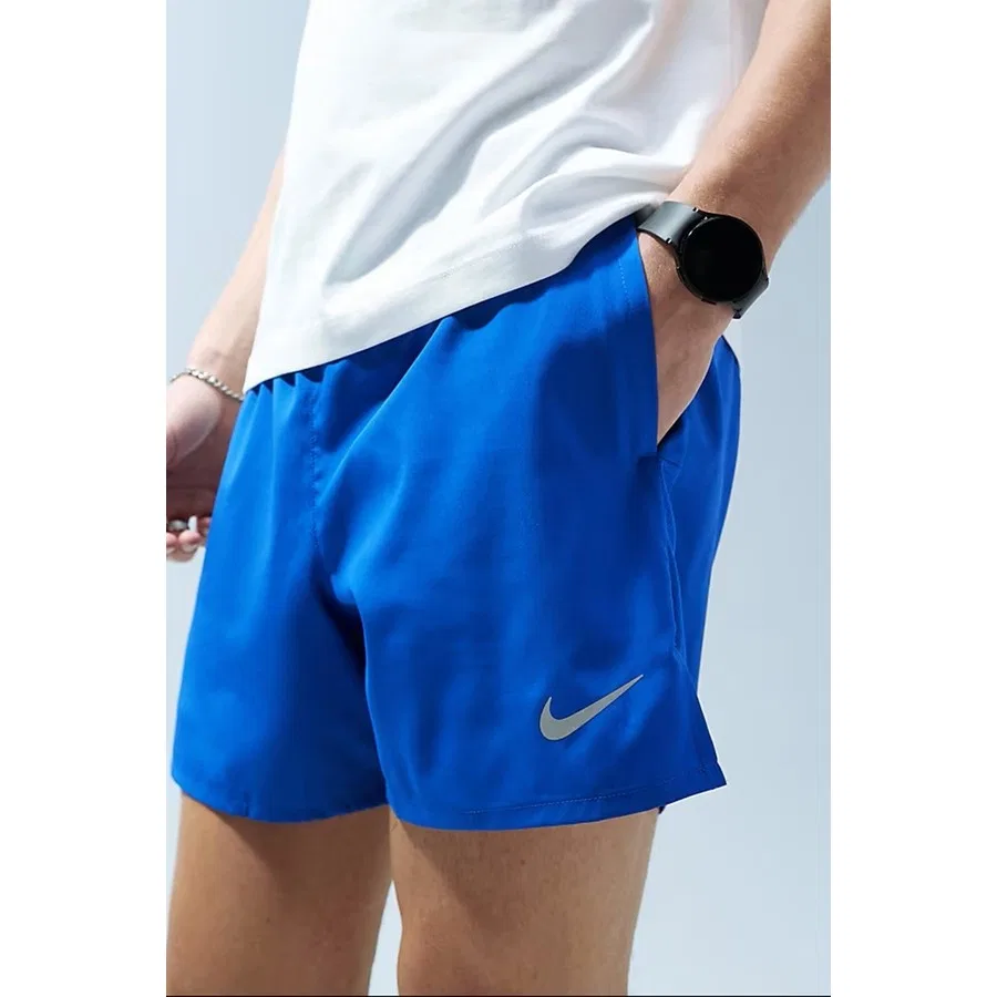 Шорты спортивные с технологией Dri-FIT, модель Dri-FIT Stride 5In 13 cm Brief, Nike, Синий