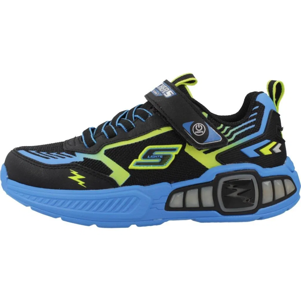 Детские кроссовки со светящейся подошвой Skechers Light Storm, Schwarz — фото 2