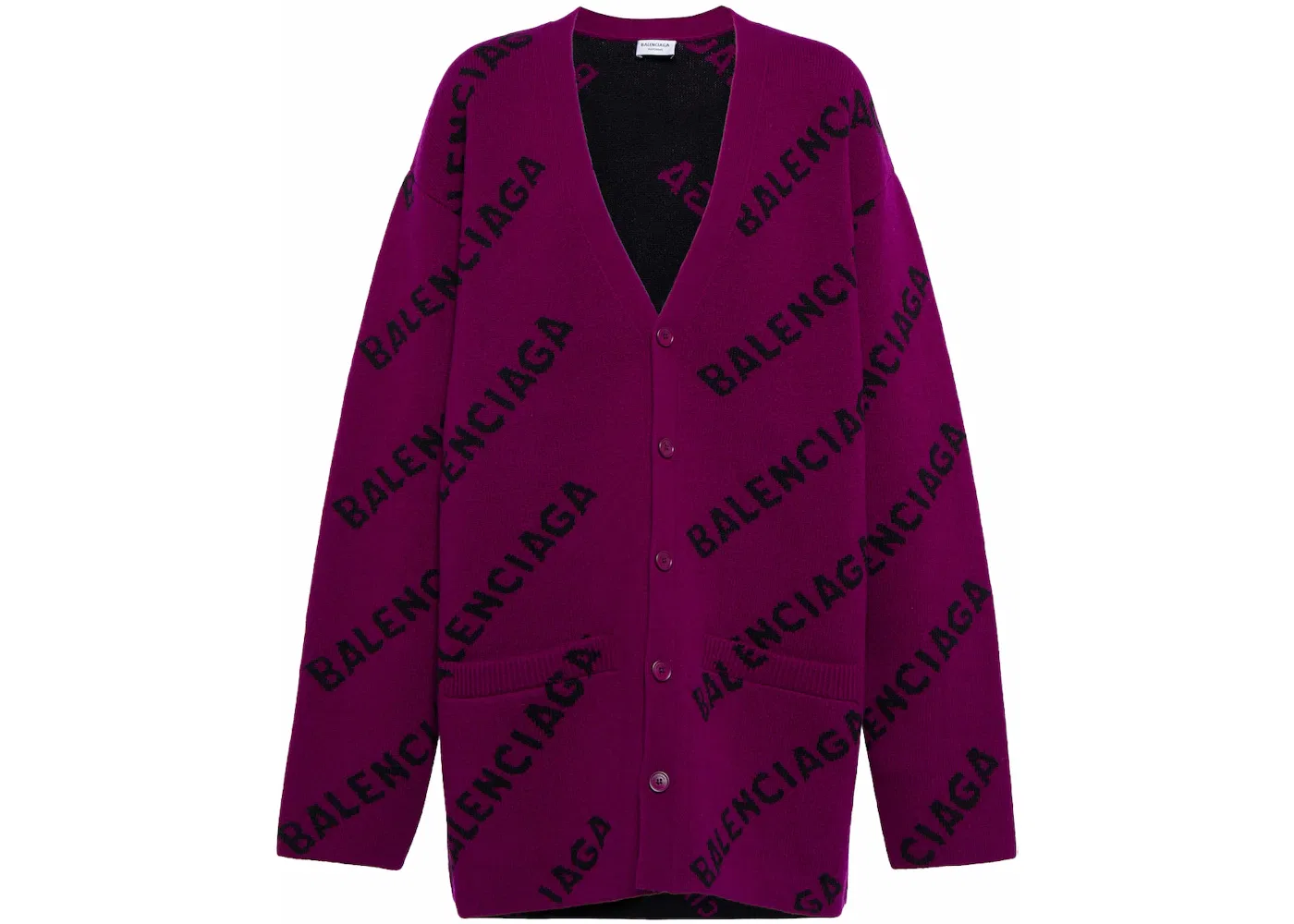Женский кардиган с принтом Cardigan Balenciaga, Purple