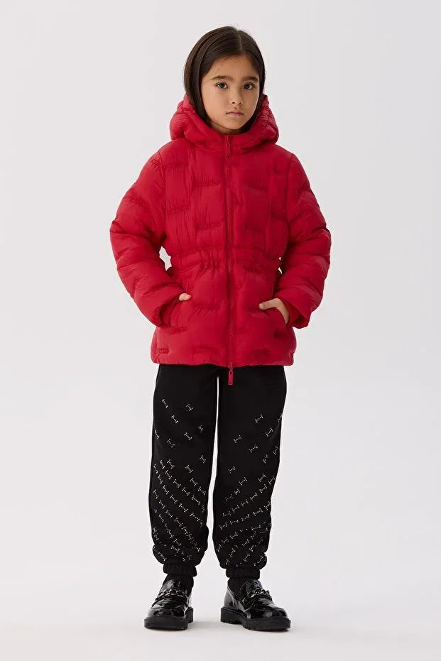 Детское пальто для девочек хлопковое Iceberg, Red