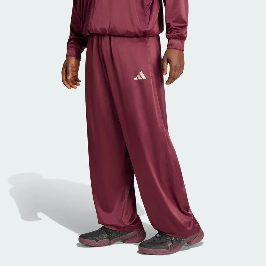 Спортивные брюки ADIDAS PERFORMANCE свободного кроя 'Cover Up' в бордовом цвете — фото 2