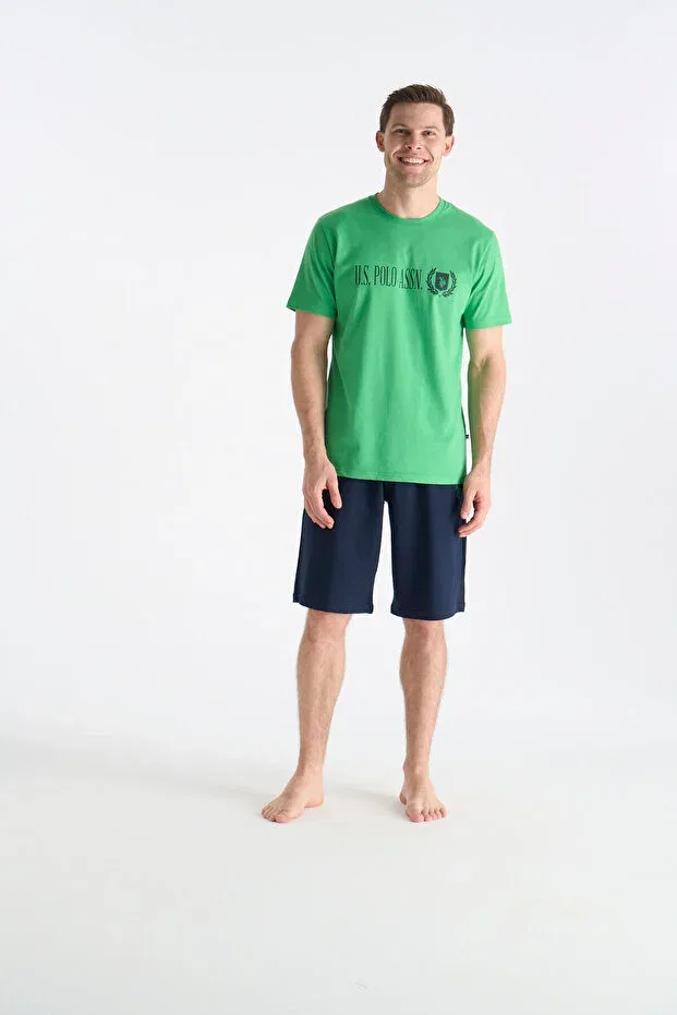 Мужской комплект пижамы с коротким рукавом U.S. Polo Assn., Green