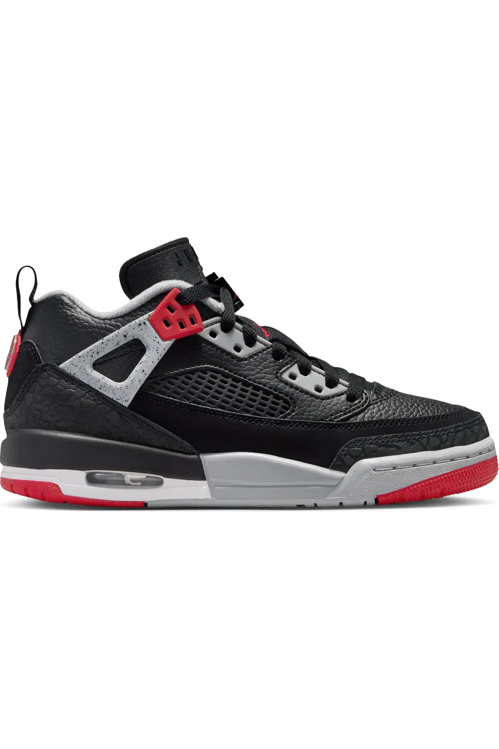 Кроссовки детские низкие Spizike Jordan, Black/Gym Red/Grey/White — фото 3