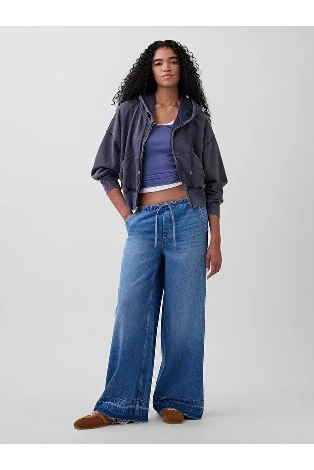 Женские джинсы свободного кроя Gap, Blue-000