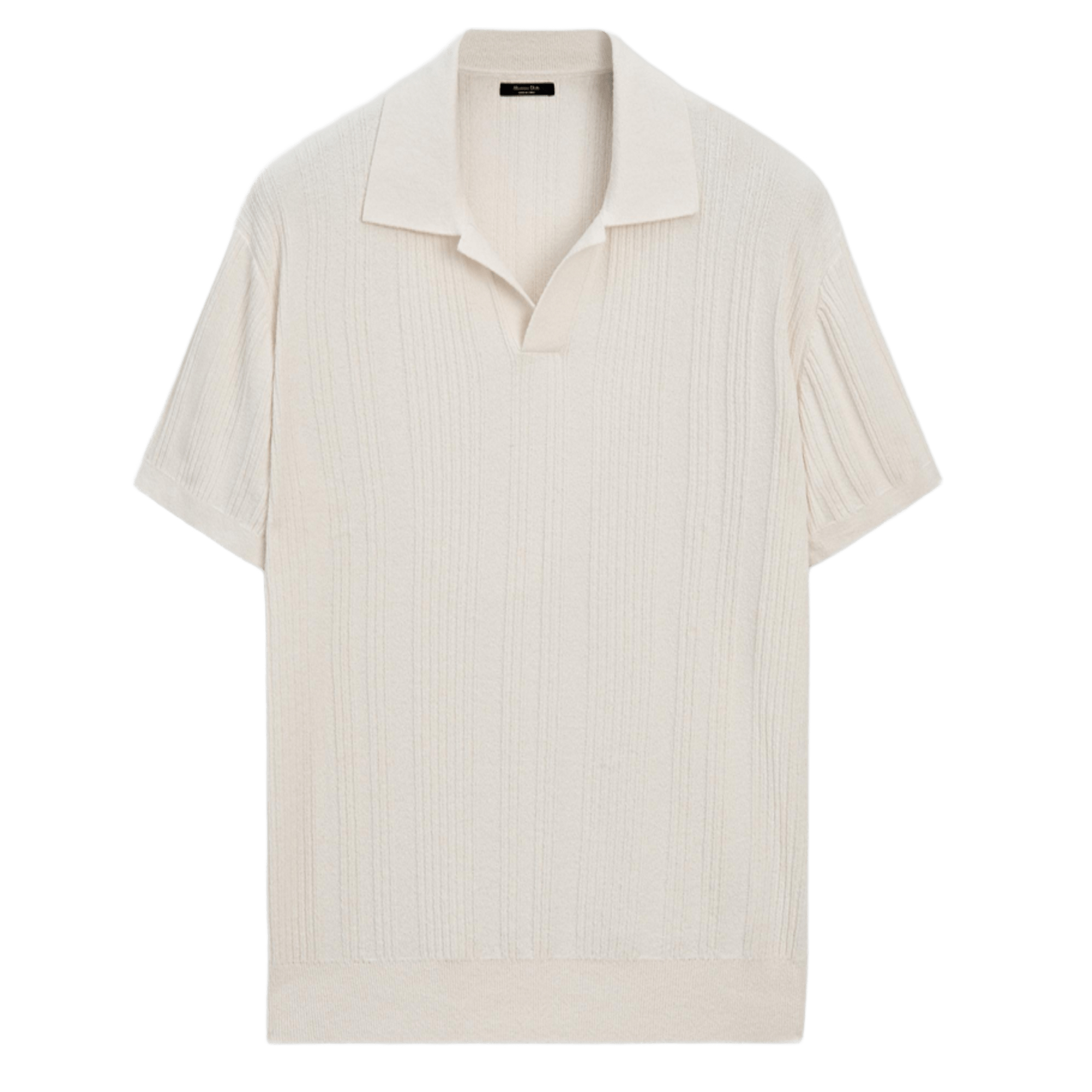 

Футболка-поло Massimo Dutti Short sleeve ribbed knit, кремовый, Бежевый, Футболка-поло Massimo Dutti Short sleeve ribbed knit, кремовый