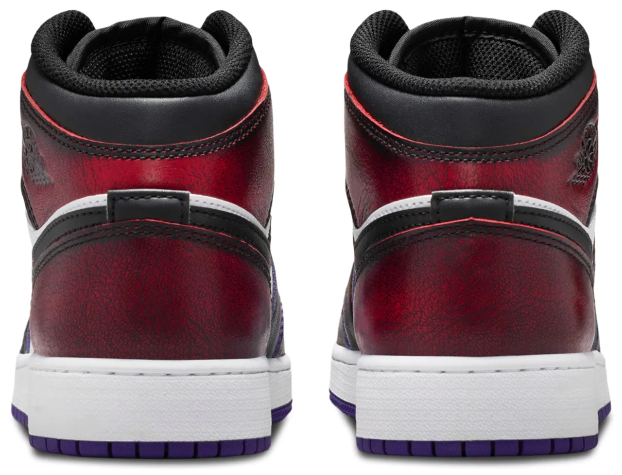 Кроссовки для мальчиков Jordan 1 Mid SE NAJ9, цвет Black/White/True Red — фото 3