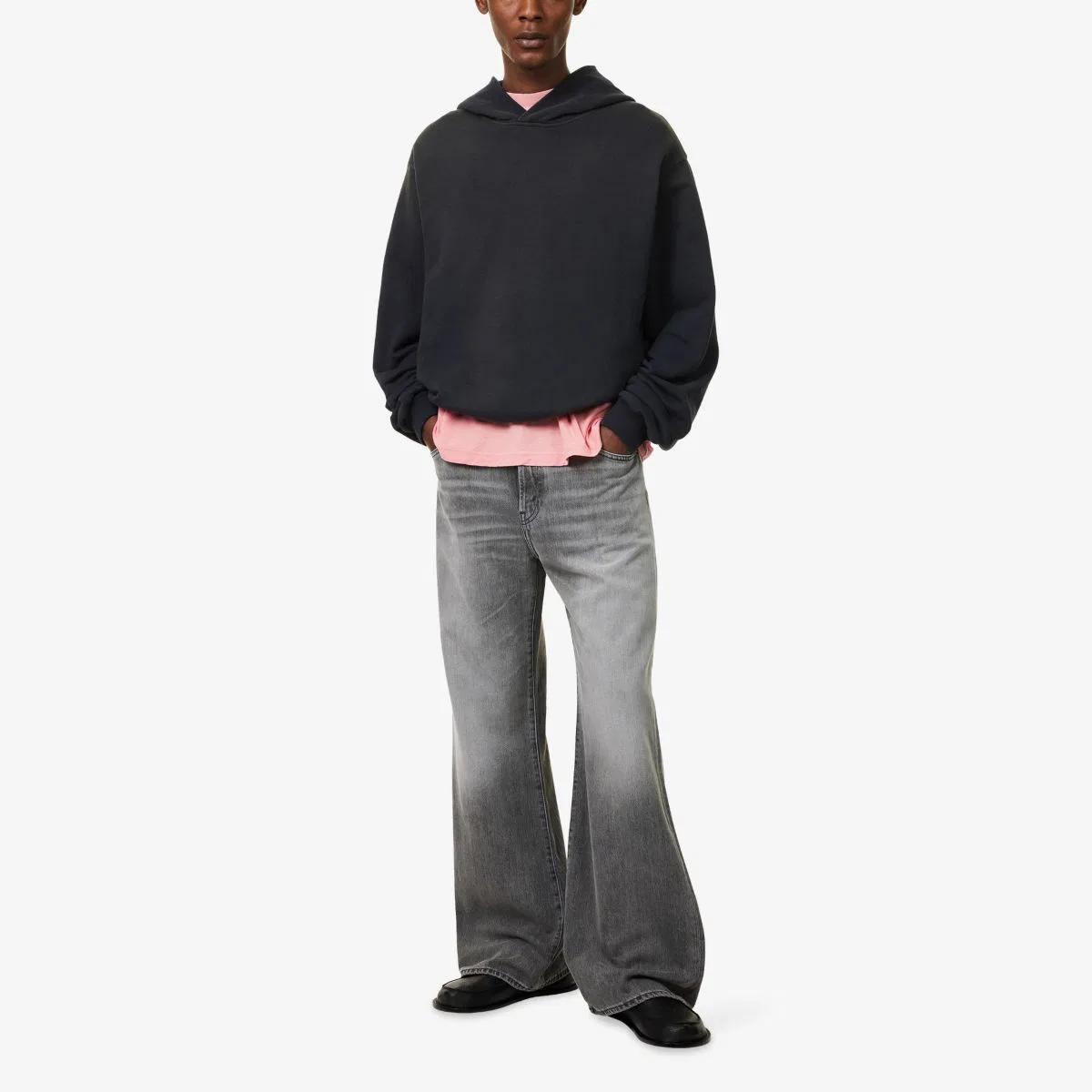 Хлопковая толстовка с логотипом Franziska 1996 Acne Studios, черный — фото 2