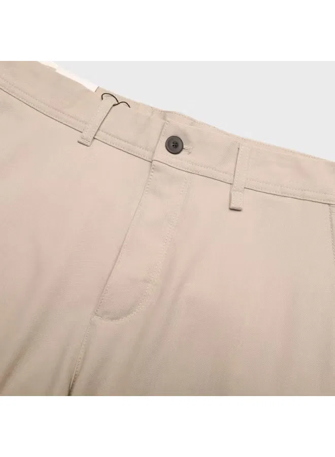 Брюки зауженные мужские Zara, светлый хаки — фото 4