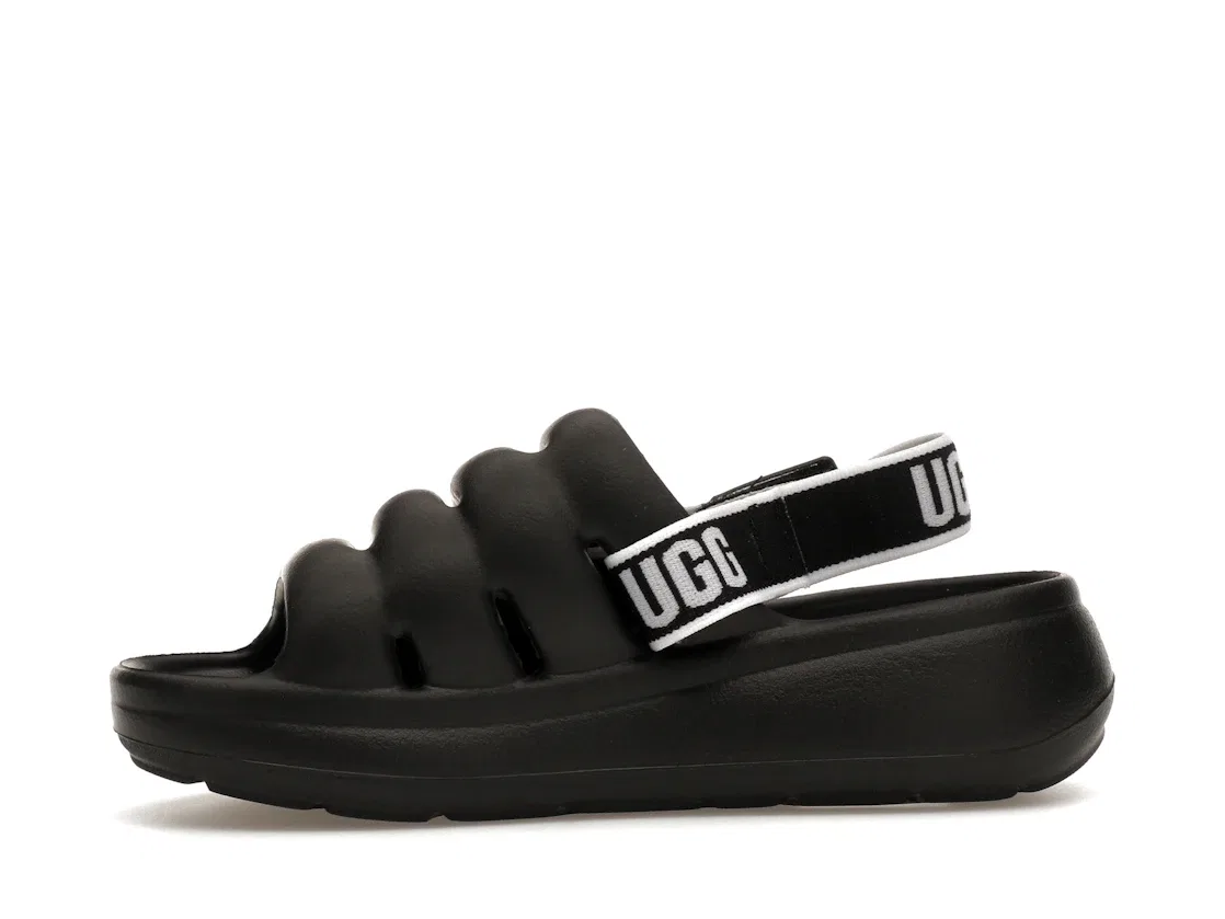 Детские шлепанцы с ремешком UGG Sport Yeah Slide, Black — фото 3