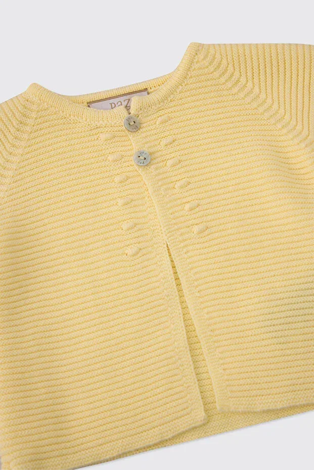 Детский кардиган для новорожденных с принтом Paz Rodriguez Yellow, Panço, 1279 — фото 3