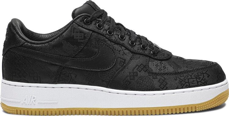 

Кроссовки Nike Fragment Design x CLOT x Air Force 1 'Black Silk', черный