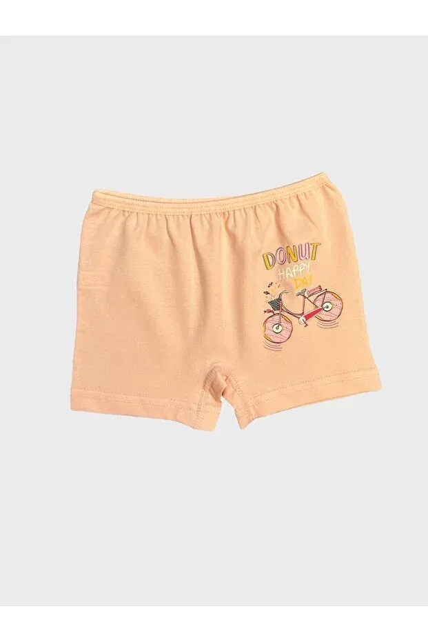 Детский комплект трусов-боксеров с принтом Donut bike patterned cotton girl's athlete boxer set Fil Kids, Yavruagzı — фото 4