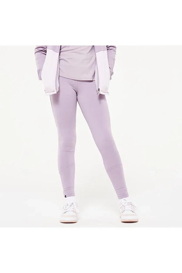 Детский спортивный костюм для девочек с принтом Domyos, Purple Decathlon — фото 3