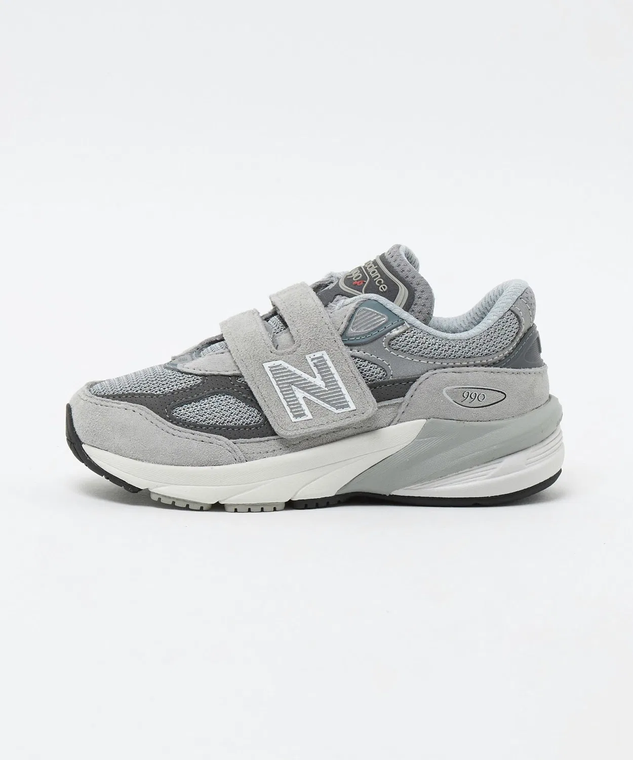 Детские кроссовки с липучкой PV990 New Balance, Grey