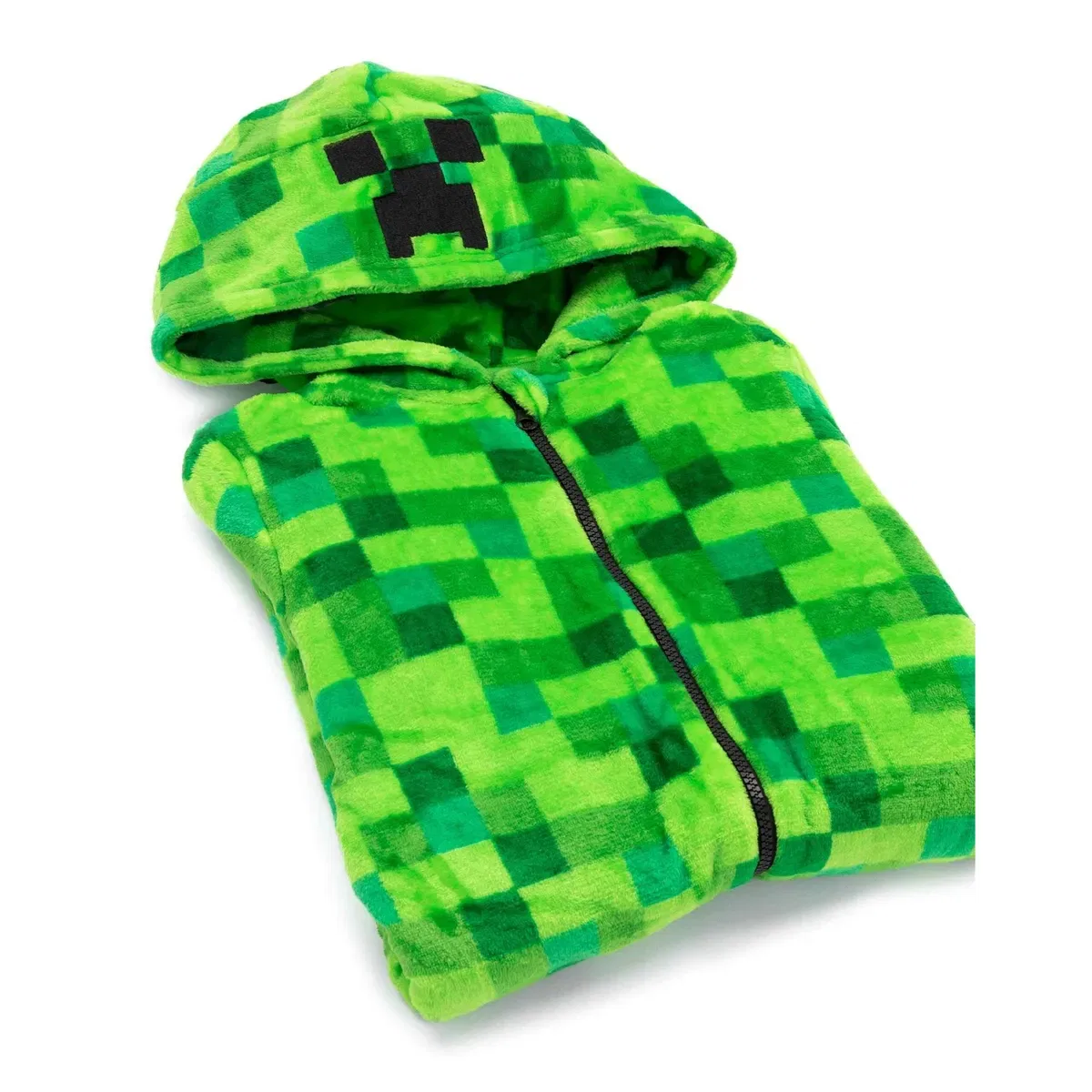 Детский комбинезон-унисекс с принтом Pixelate Creeper Minecraft, Green — фото 2