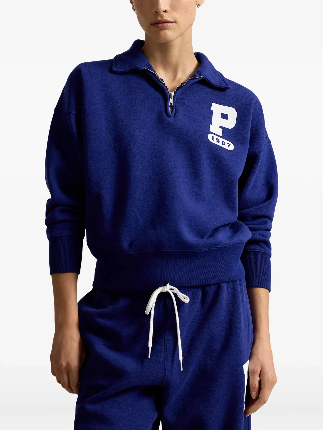Толстовка на молнии с логотипом Polo Ralph Lauren, синий — фото 3