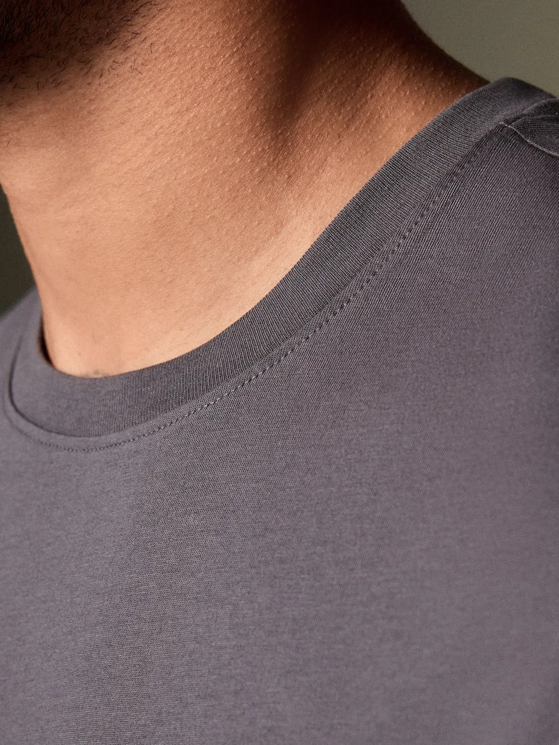 Футболка с круглым вырезом, Slim Fit, Essential Next, Grey Slate — фото 4