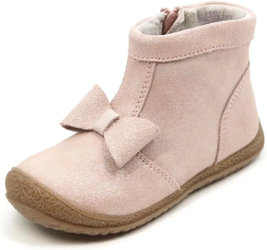 Детские ботинки для девочек с бантом L'Amour Hilary Bow Boot, Champagne Shimmer