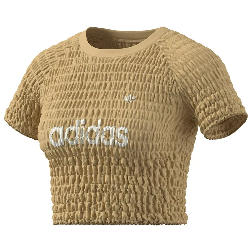 Футболка с коротким рукавом Smocked Cali Adidas Originals, оранжевый