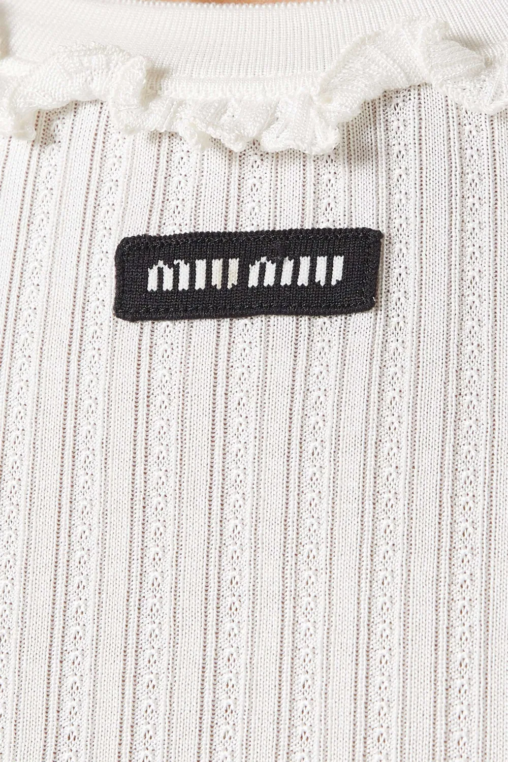 Свитер с логотипом Logo Sweater Miu Miu — фото 4