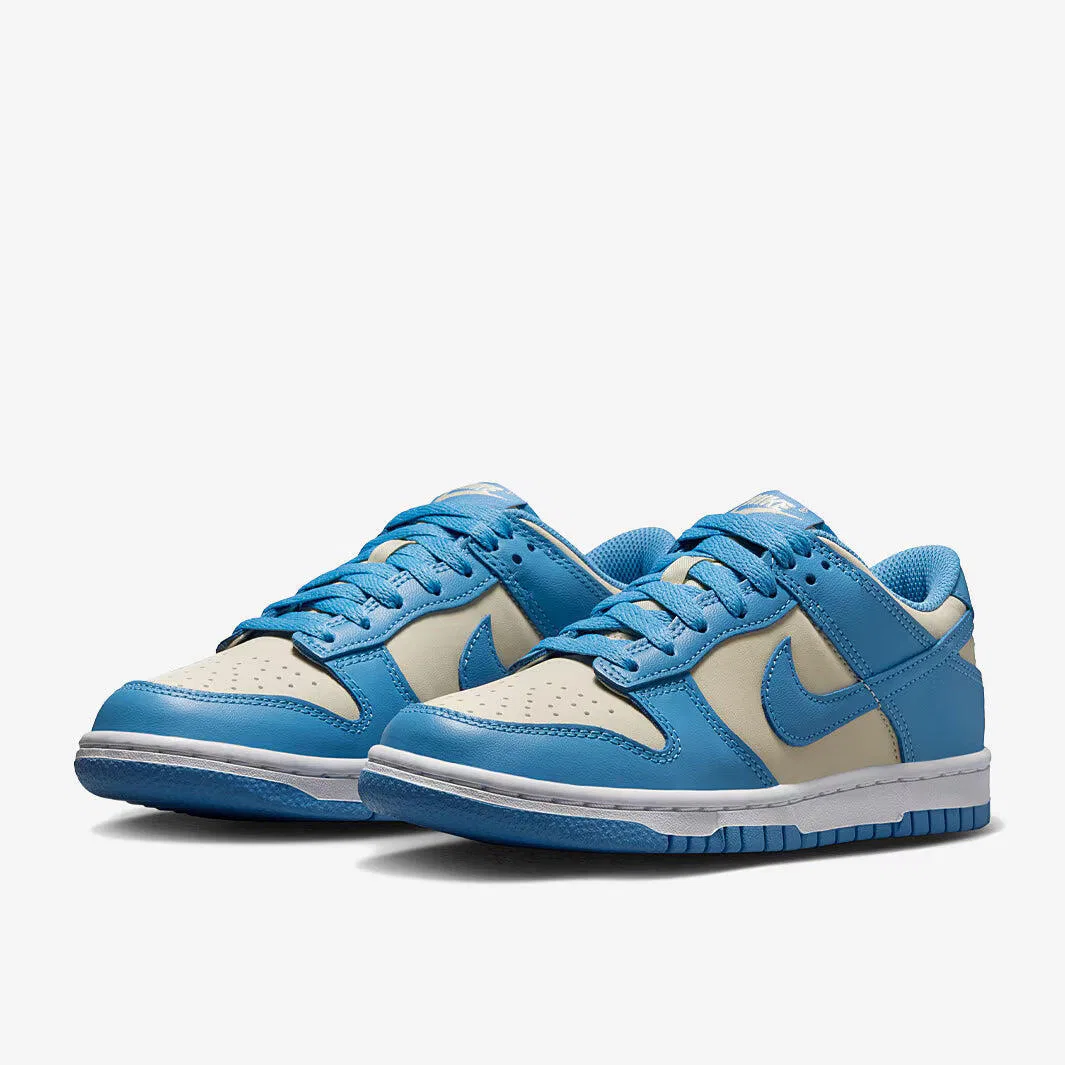 Детские кроссовки Nike Dunk Low Light Silver Sail Light Photo Blue (GS), Цвет: Grau — фото 3
